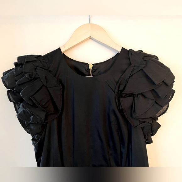 French Connection Black Holiday Dress. Size US 0. - Picture 2 of 6